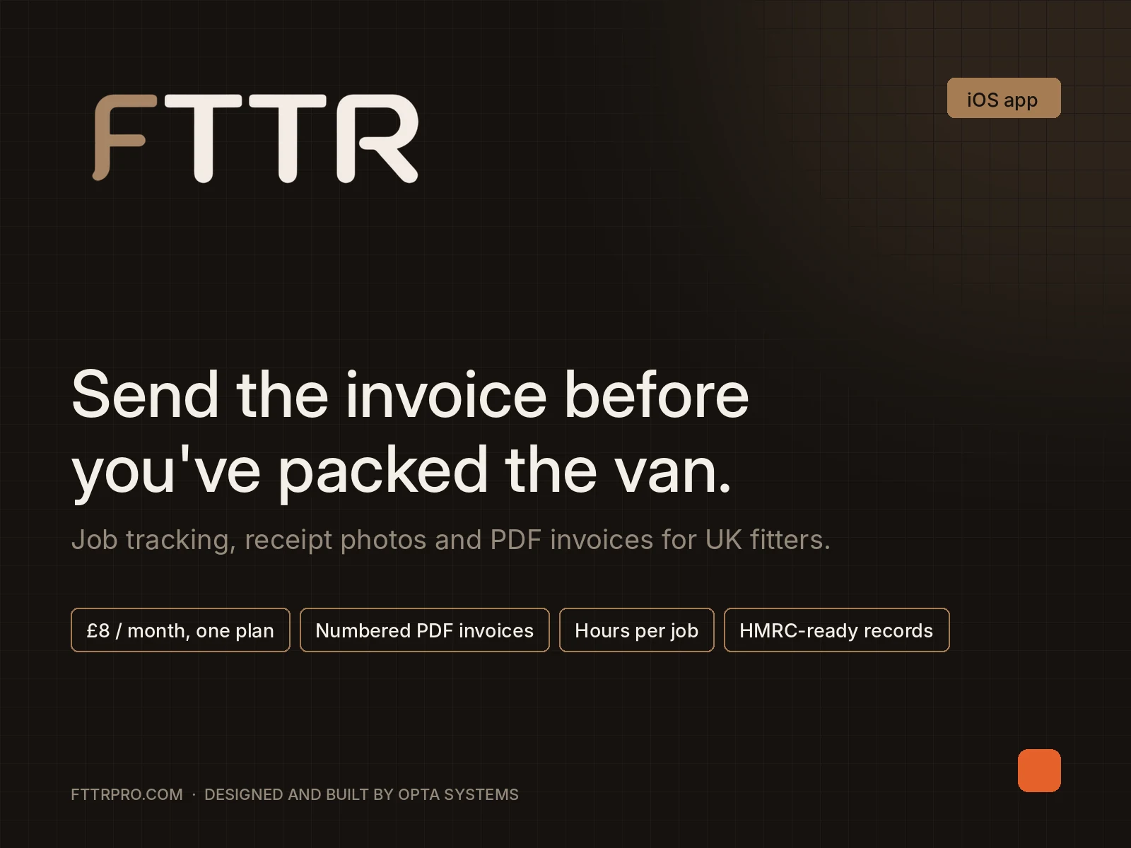FTTR Pro: app de invoices para fitters no Reino Unido